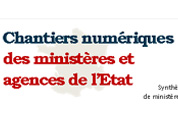 Infographie - Chantiers numériques des ministères de l'Etat