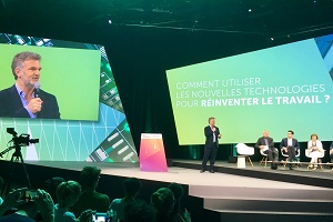 Axel Dauchez (Make.org) lors du salon Vivatech 2017 en juin dernier (@Tygenia)