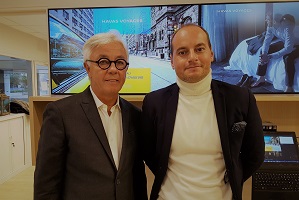 Michel Dinh, directeur général, et Sébastien Boucher, directeur digital, ont présenté leur stratégie de transformation à la Défense, leur 50e agence rénovée.