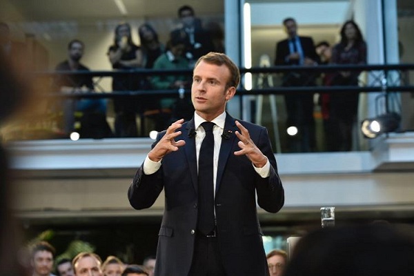 Emmanuel Macron à Station F le 10 octobre @LaFrenchTech