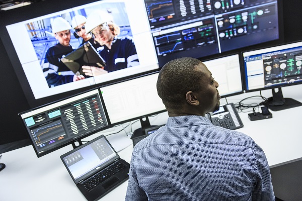 Le premier Centre d'opération et d’optimisation à distance en France, d’Air Liquide à Lyon.