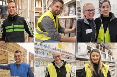 Equipe du nouveau magasin magasin Leroy Merlin de Tourcoing / Neuville-en-Ferrain.