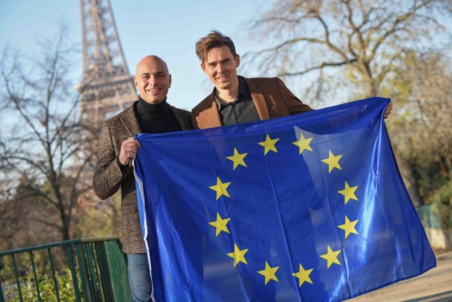 Laurent Silvestri, président d’OpenIP (à gauche) et Daan De Wever, CEO de Destiny.