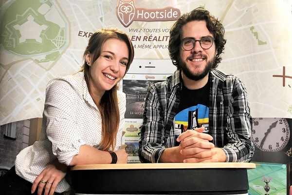 Charlotte Landry et Quentin Warnant, co-fondateurs de Hootside.