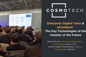 Lors du salon Supply Chain Event qui s’est tenu fin 2019 à Paris, Renault a présenté l'utilisation d'un jumeau numérique de son outil de production, mis au point par Cosmo Tech