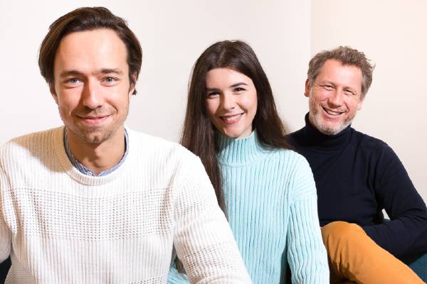 Francis Lelong, Christelle Curcio, Chief et Thomas Bonnenfant, fondateurs d’Alegria.tech.