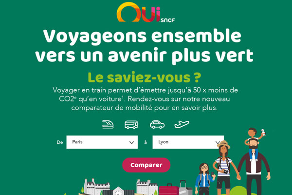 OUI.sncf lance son nouveau comparateur de mobilité