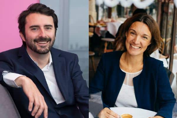 Véronique Marimon de Salesforce et Thibaut Champey de Dropbox.