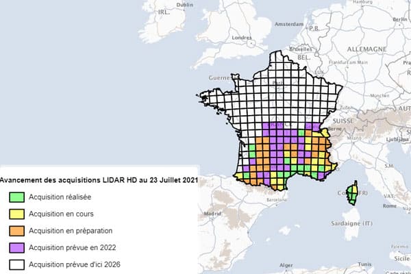 cartographie 3D du territoire