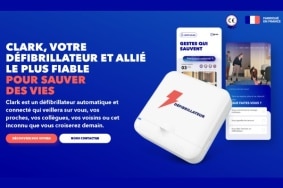 Clark, le défibrillateur connecté développé par Lifeaz.