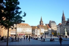 Place Kléber de Strasbourg, à côté des bureaux d'Ippon Technologies