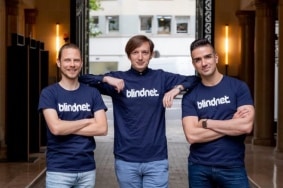 Les fondateurs de blindnet Dr. Filip Radulovic (CTO), Dr. Milan Stankovic (CPO), and Vuk Janosevic (CEO).